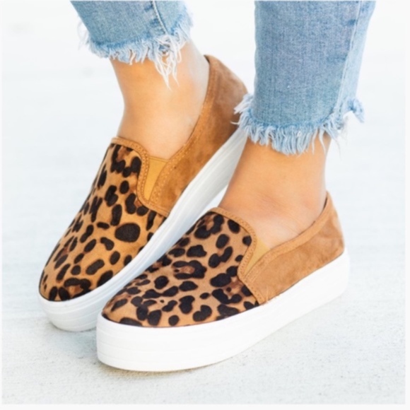 Shoes - Leopard Slip-On Sneaker